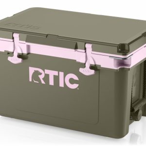 32 QT Ultra-Light Cooler Olive/Pale Pink