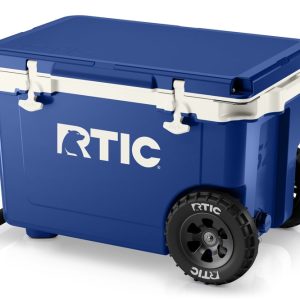 52 QT Ultra-Light Wheeled Cooler Cobalt & White