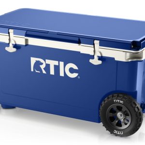 72 QT Ultra-Light Wheeled Cooler Cobalt & White