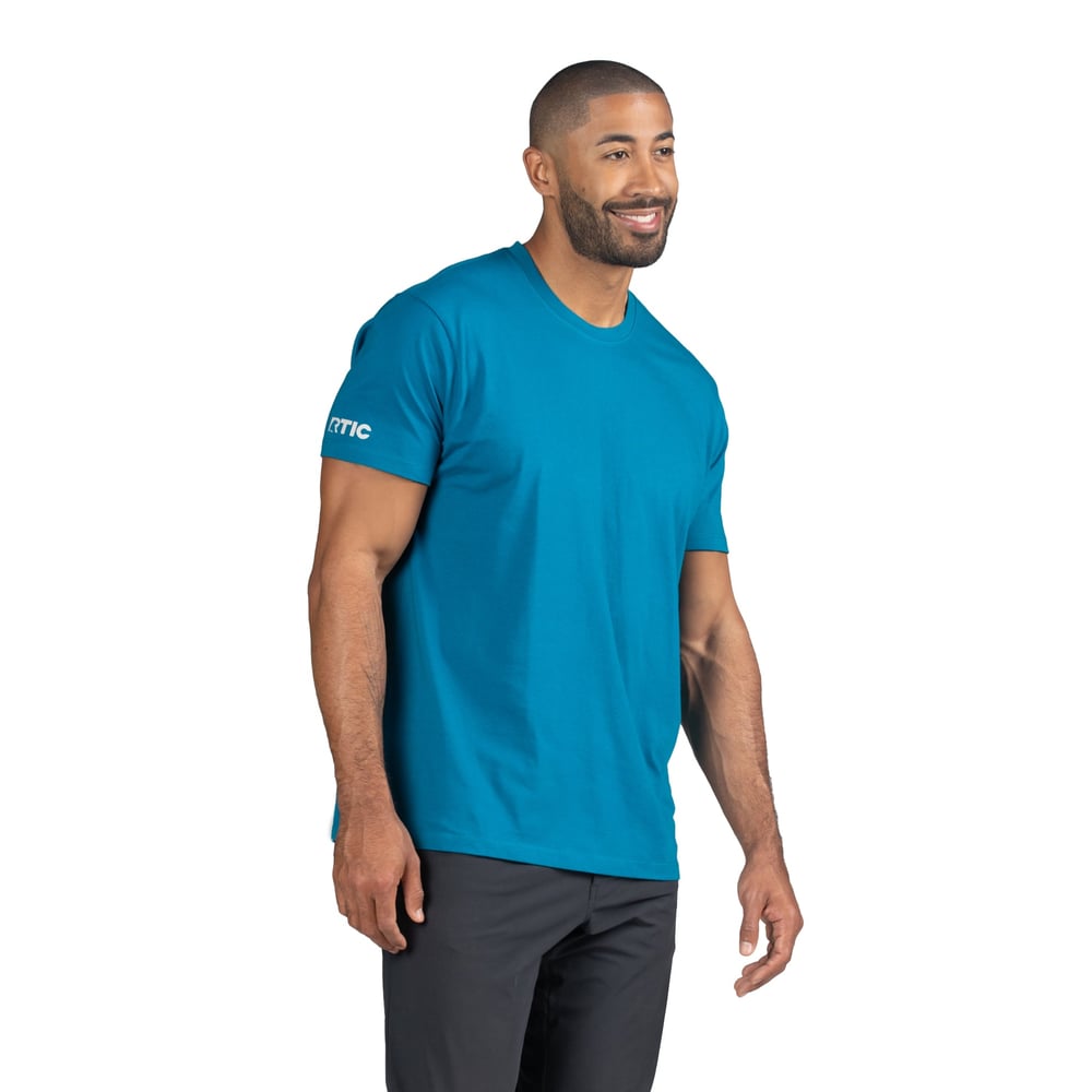 RTIC Logo Short Sleeve T-Shirt Lake Blue - Image 2