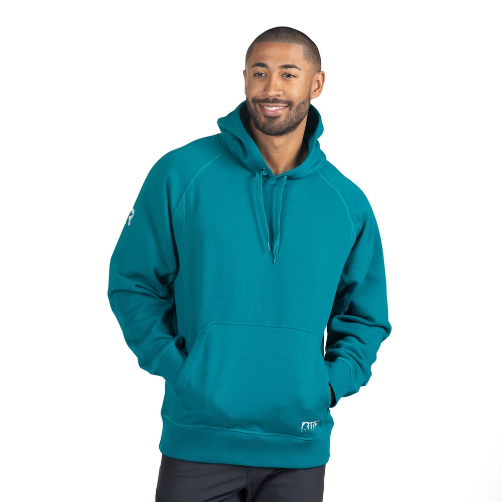 Water-Repellent Pullover Hoodie - Relaxed Fit Deep Harbor