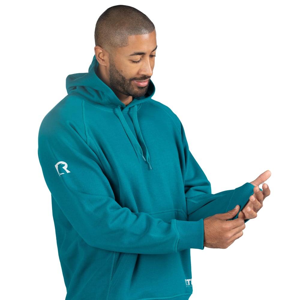 Water-Repellent Pullover Hoodie - Relaxed Fit Deep Harbor - Image 4