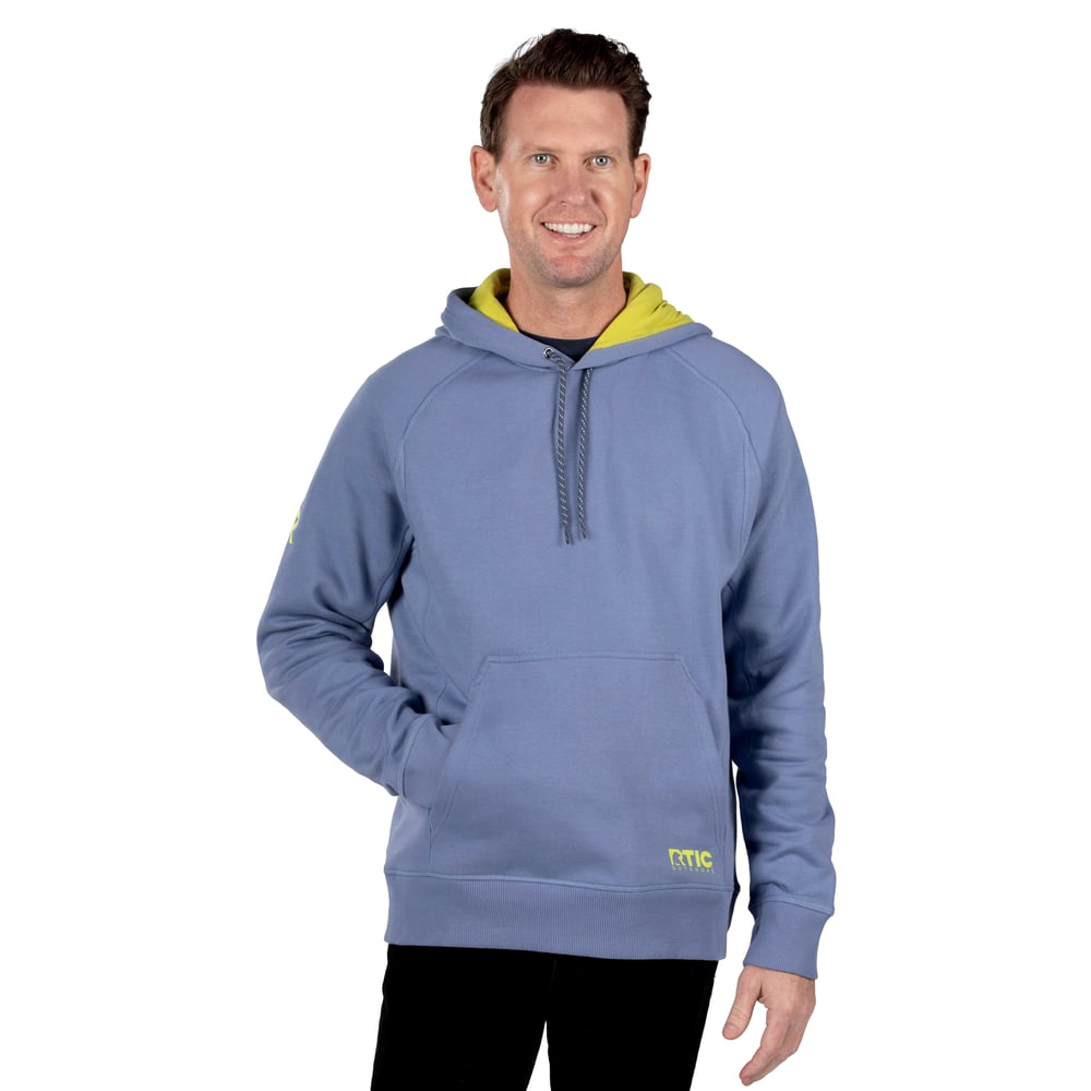 Water-Repellent Pullover Hoodie - Athletic Fit Cobalt - Image 2