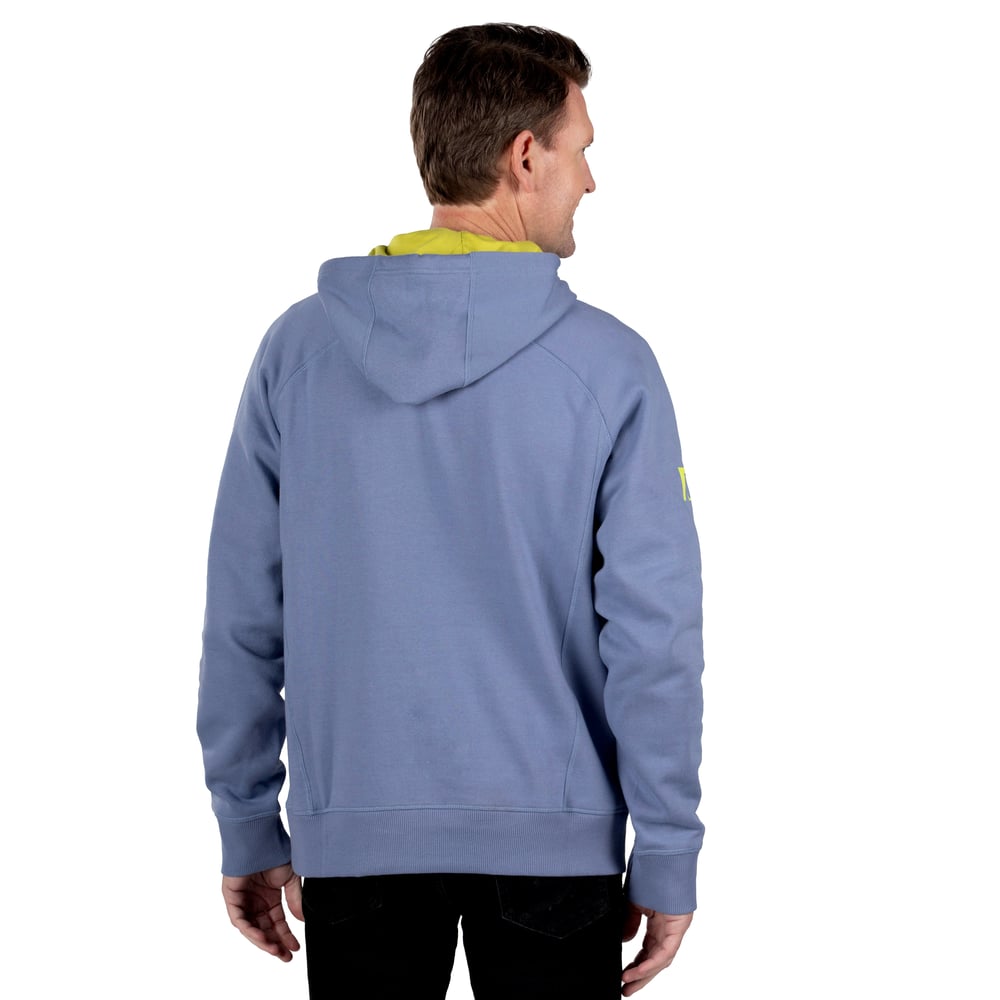 Water-Repellent Pullover Hoodie - Athletic Fit Cobalt - Image 7