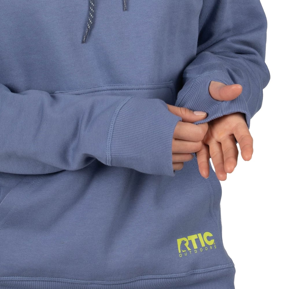 Water-Repellent Pullover Hoodie - Athletic Fit Cobalt - Image 6