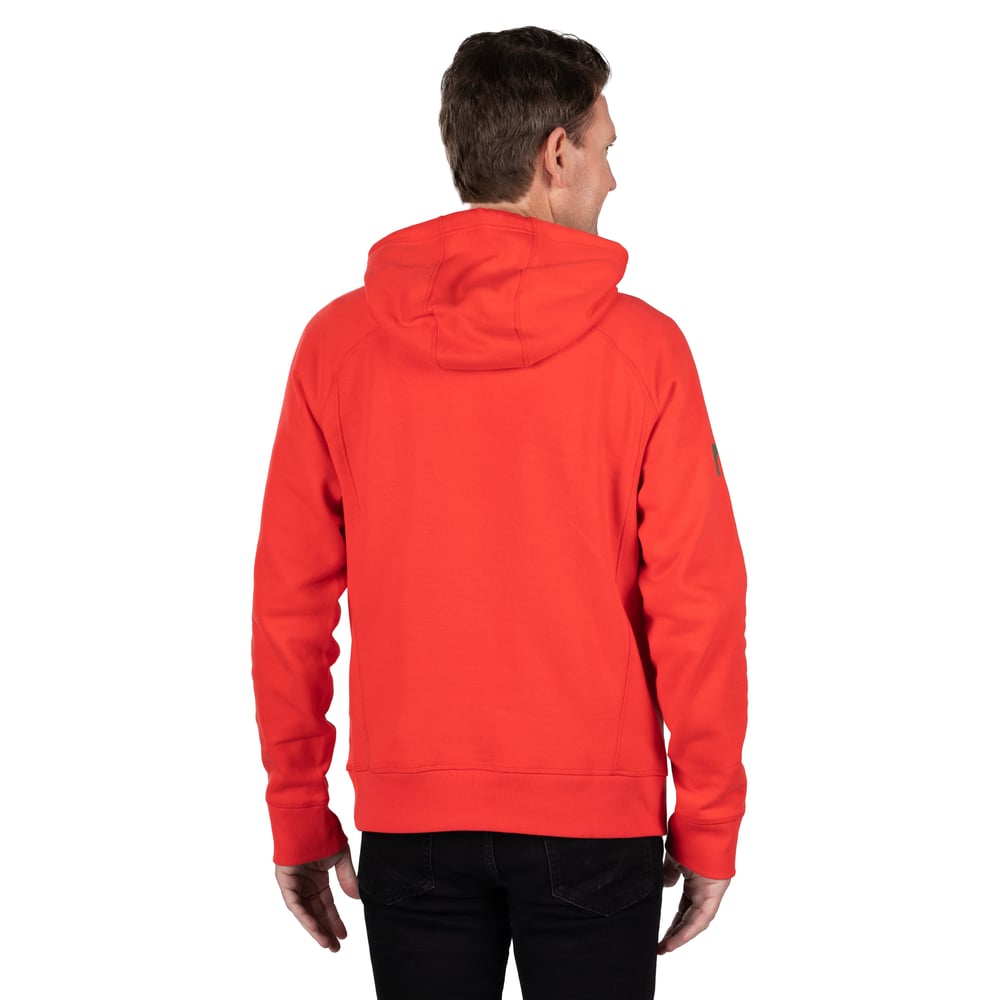 Water-Repellent Pullover Hoodie - Athletic Fit Scarlet - Image 7
