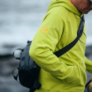 Water-Repellent Pullover Hoodie - Athletic Fit Green Apple