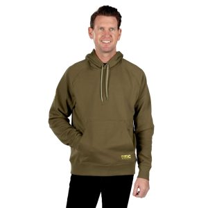 Water-Repellent Pullover Hoodie - Athletic Fit Olive